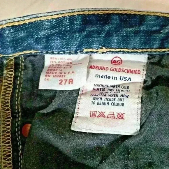 Adriano Goldschmied -The Endear - Jeans Low rise slim fitting straight leg 27 - Picture 10 of 11